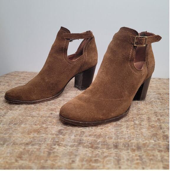 Frye Womens Meghan Suede Shooties Chestnut Size 7.5 B US - Picture 4 of 9